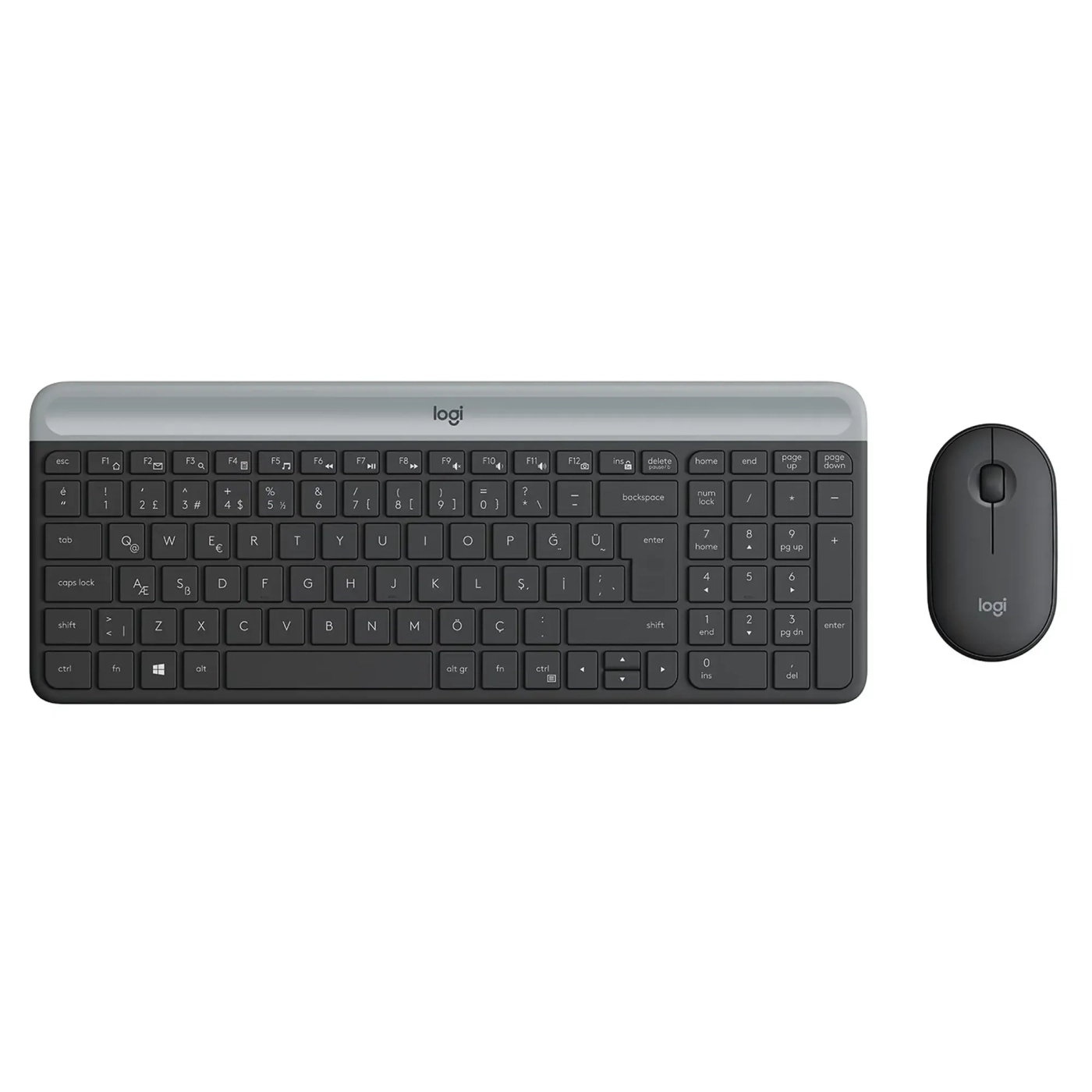 Купити Комплект клавіатура та мишка Logitech MK470 Slim Wireless UA Graphite - фото 1
