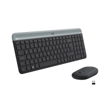 Купить Комплект клавиатура и мышка Logitech MK470 Slim Wireless UA Graphite - фото 1