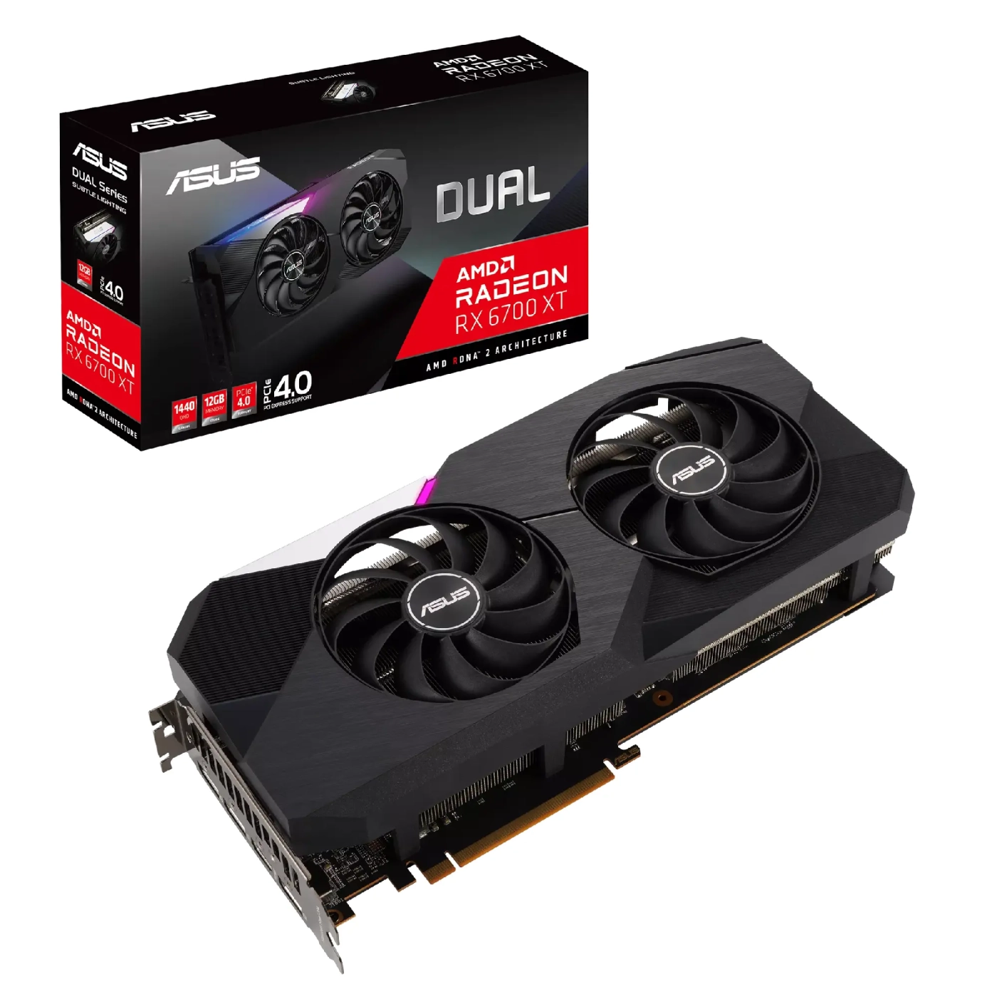 Купить Видеокарта ASUS AMD Radeon DUAL-RX6700XT-12G - фото 10