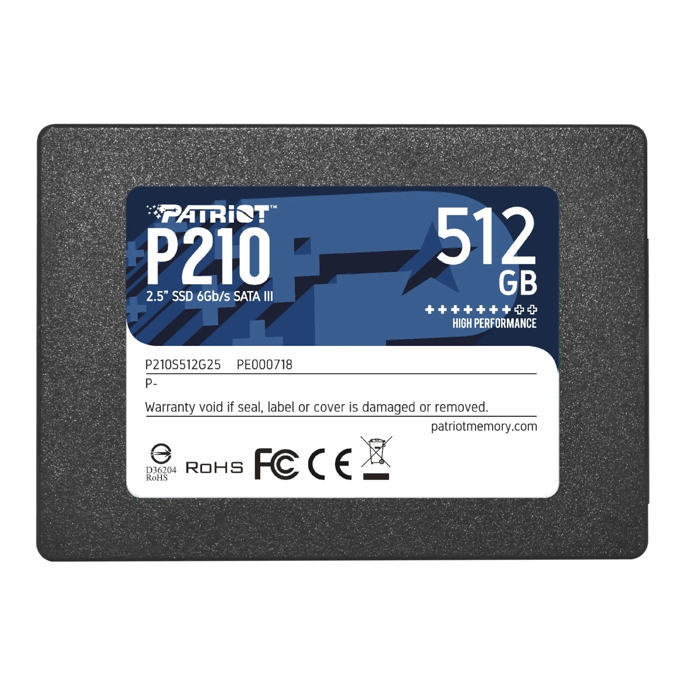 Купить SSD PATRIOT P210 512GB 2.5" SATAIII TLC - фото 1