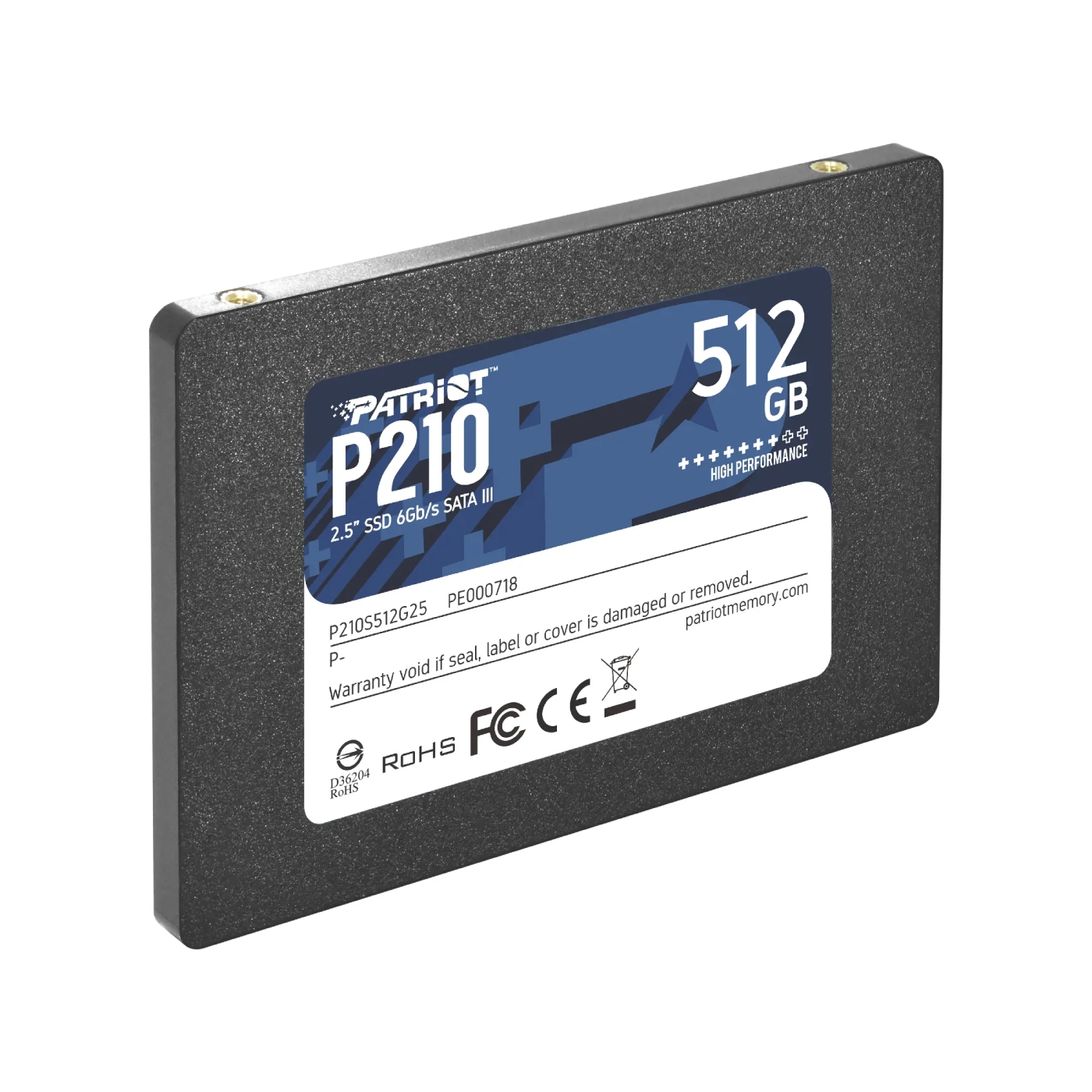 Купить SSD PATRIOT P210 512GB 2.5" SATAIII TLC - фото 3
