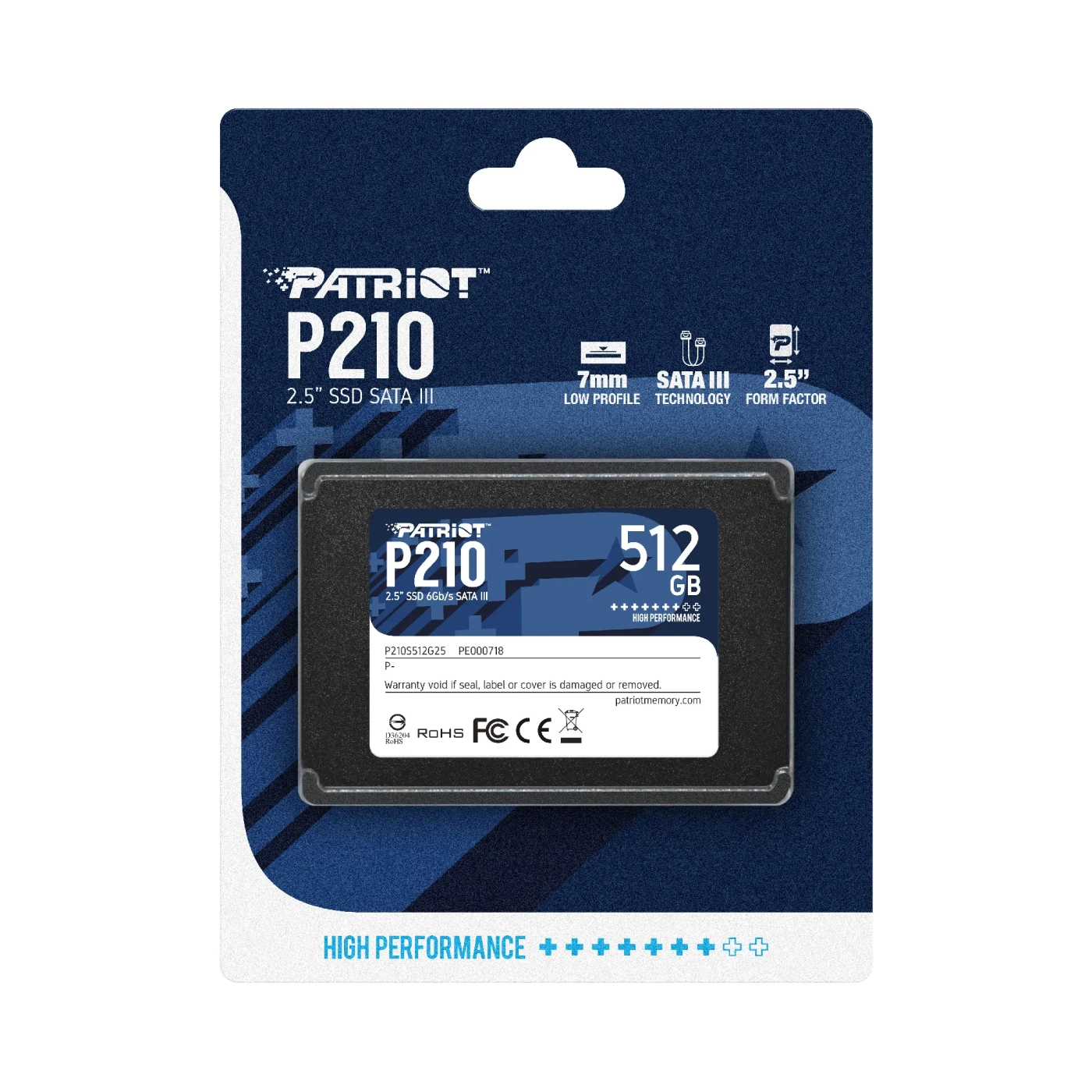 Купити SSD PATRIOT P210 512GB 2.5" SATAIII TLC - фото 6