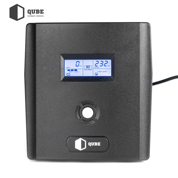 Купити ДБЖ (UPS) лінійно-інтерактивний Qube DG 1250, 1250VA/720W, LCD, 4 x Schuko, RJ-45, USB - фото 7