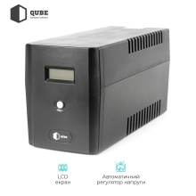Купити ДБЖ (UPS) лінійно-інтерактивний Qube DG 1550, 1550VA/900W, LCD, 4 x Schuko, RJ-45, USB - фото 3