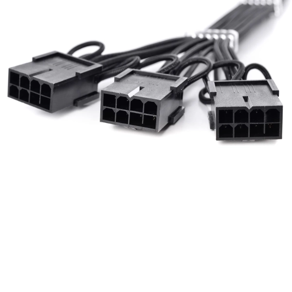 Купить Кабель-удлинитель для блока питания QUBE 12+4P VGA Black - фото 3