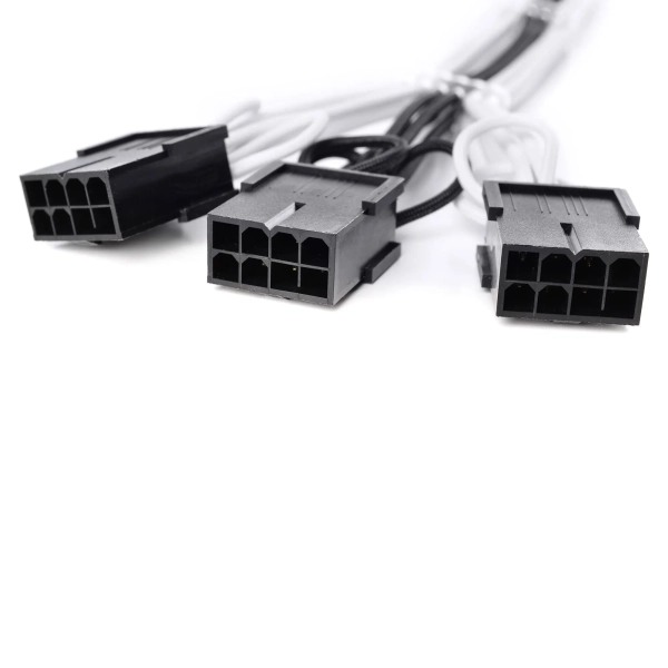 Купити Кабель-подовжувач для блоку живлення QUBE 12+4P VGA Black-White - фото 2
