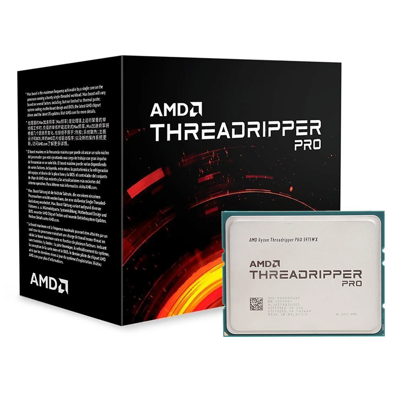 Купить Процессор AMD Ryzen Threadripper PRO 5975WX (32C/64T 3.6GHz/4.5GHz 144MB) BOX - фото 1