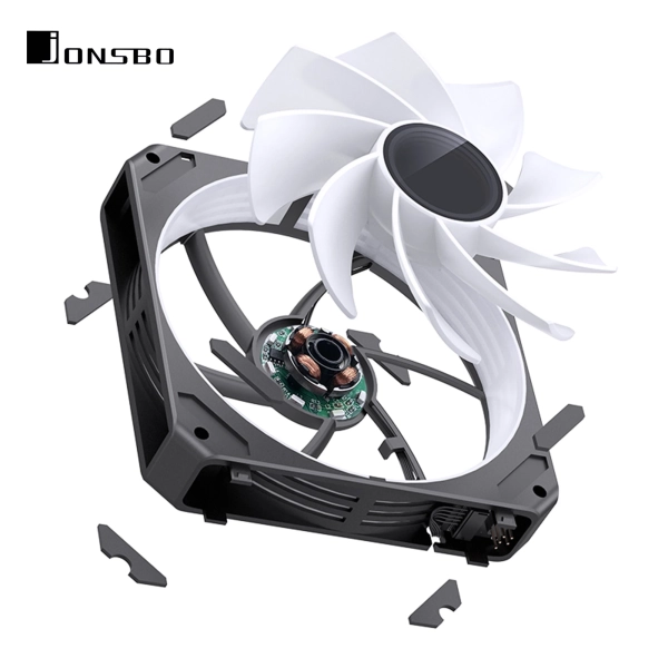 Купити Вентилятор JONSBO ZG-120BR (3in1) Black (120mm, 500-1500RPM, 36.8dB, 4pin) - фото 4