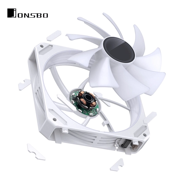 Купити Вентилятор JONSBO ZG-120W (3in1) White (120mm, 500-1500RPM, 29.2dB, 4pin) - фото 4