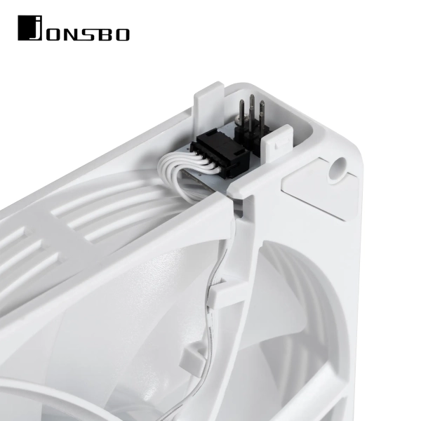 Купити Вентилятор JONSBO ZG-120WR (3in1) White (120mm, 500-1500RPM, 36.8dB, 4pin) - фото 3