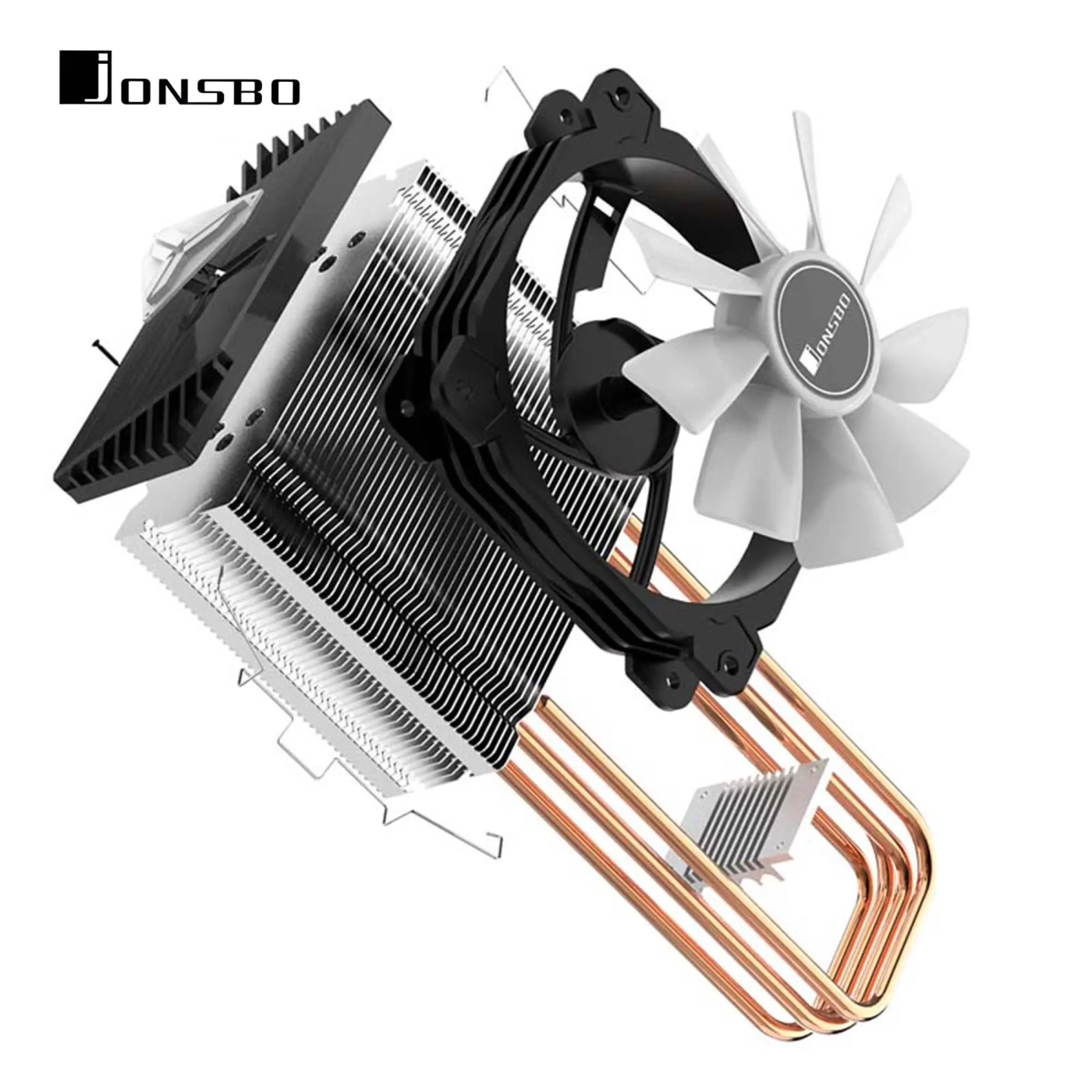 Купить Процессорный кулер JONSBO CR-1000 (120mm/4pin/1800RPM/37.2Dba/4 тепл. трубки) - фото 6