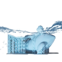 Купить Фотополимерная смола CREALITY обрабатываемая водой Water Washable Resin Plus 1кг, серая - фото 3