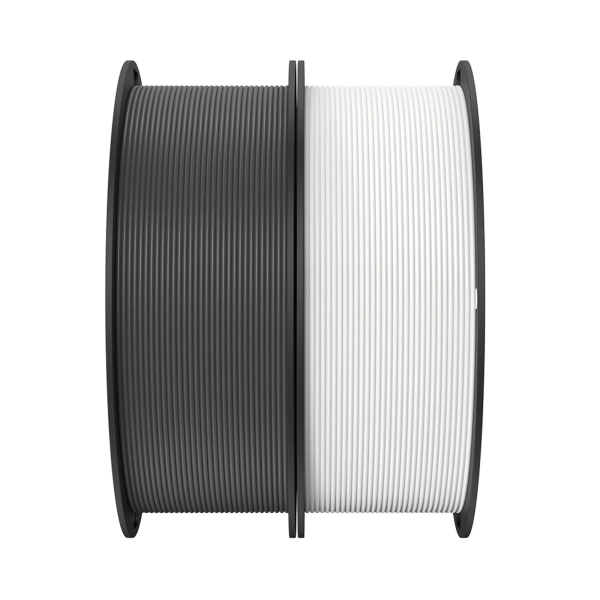Купить PLA Filament (пластик) для 3D принтера CREALITY 2x1кг, 1.75мм, черный и белый - фото 4