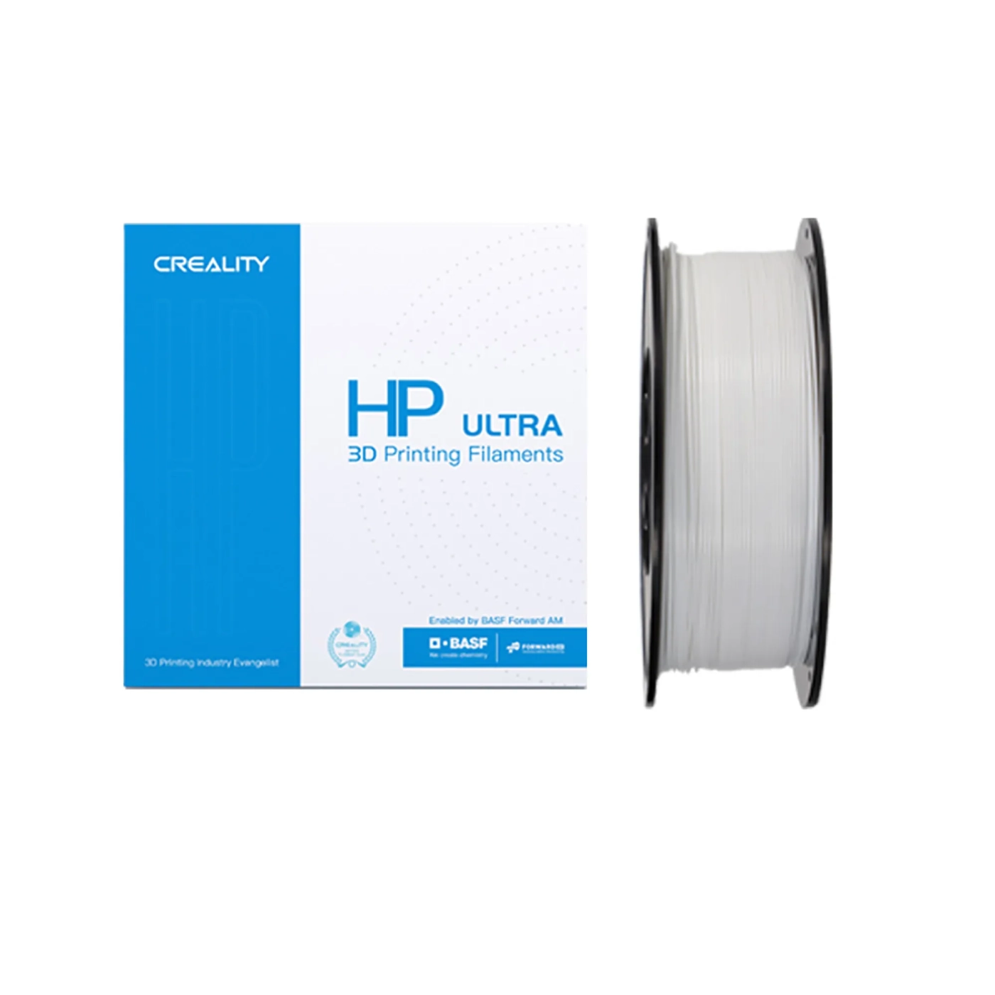 Купить HP ULTRA PLA Filament (пластик) для 3D принтера CREALITY 1кг, 1.75мм, белый - фото 1