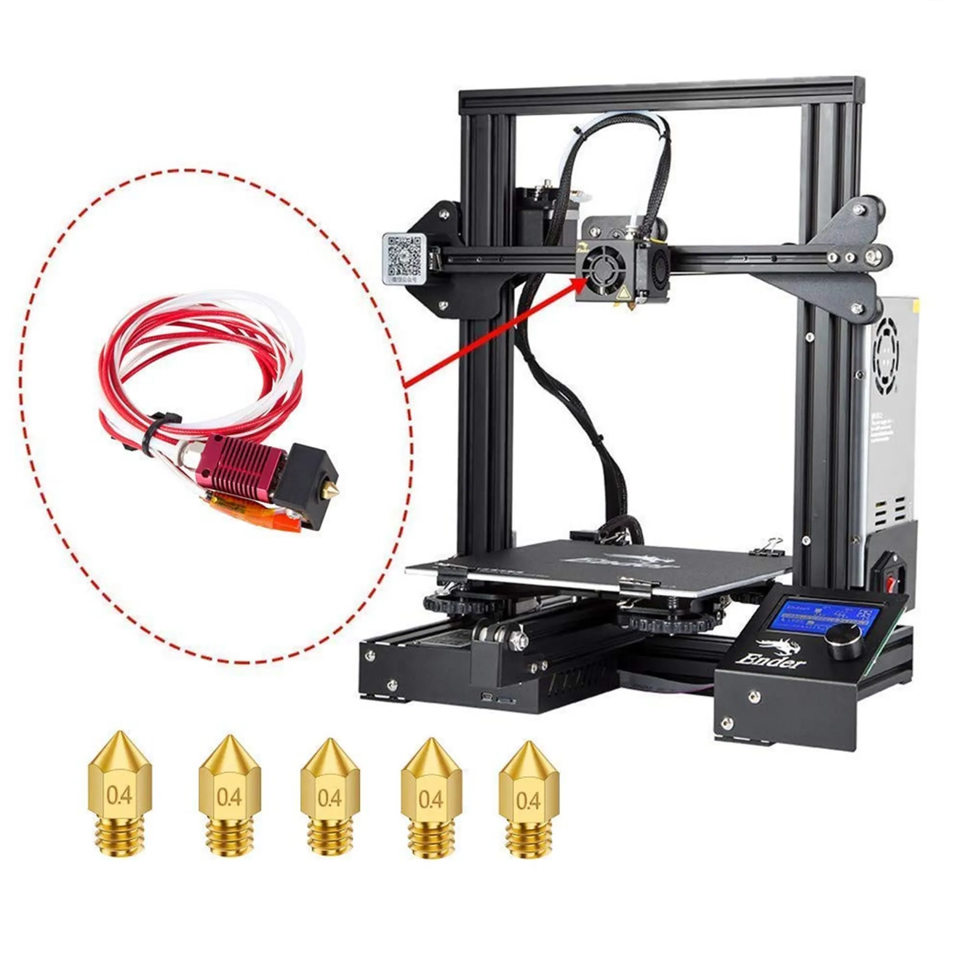 Купить Хотенд в сборе для 3D принтера Creality Ender-3 - фото 3