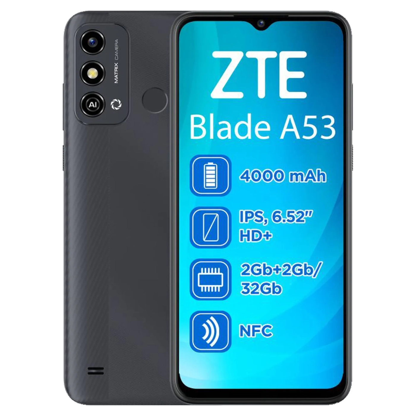 Купить Смартфон ZTE Blade A53 2/32GB Grey (993074) - фото 1