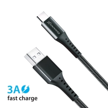 Купити Кабель Grand-X USB-Type-C 3A, 1.2m, Fast Сharge, Black (FC-12B) - фото 2