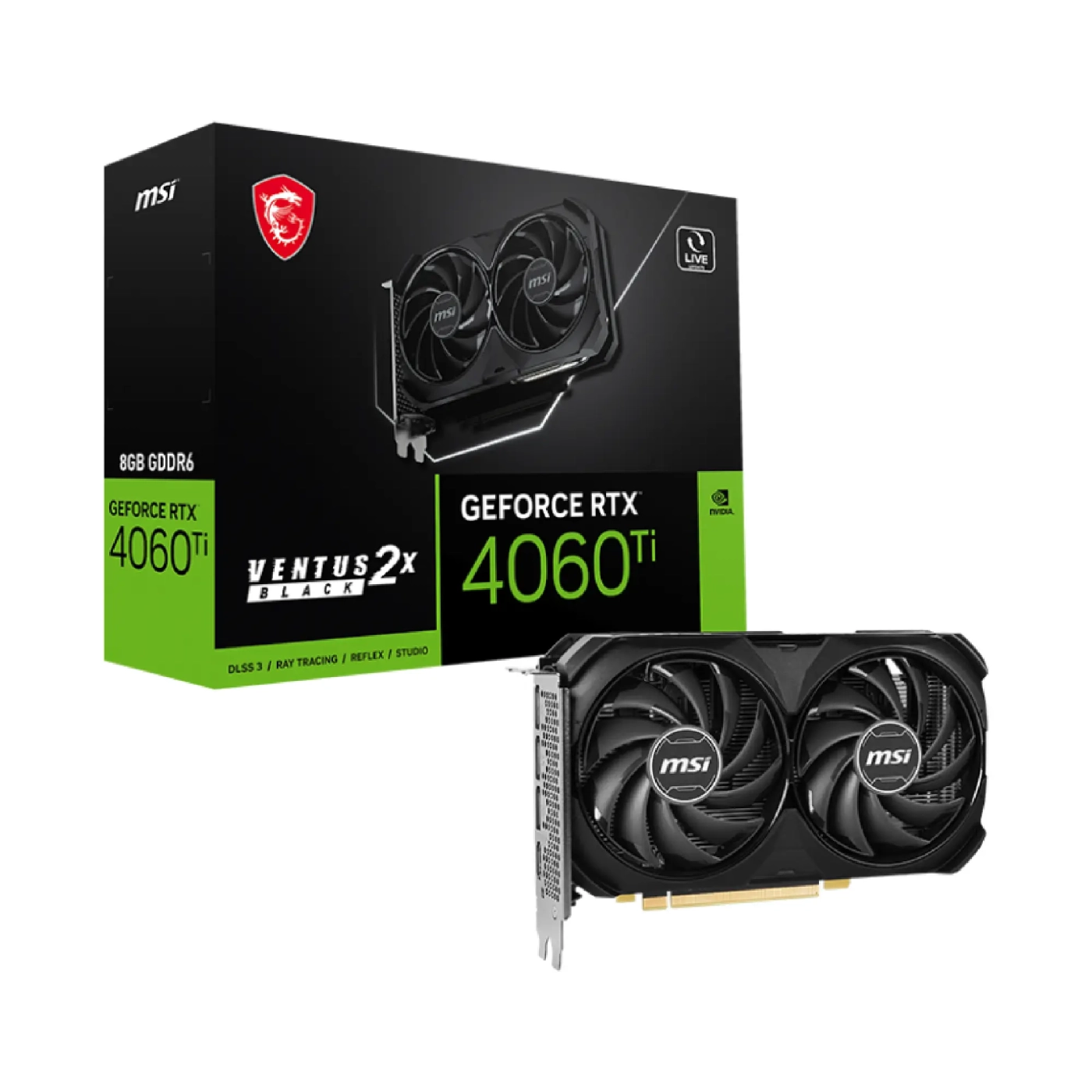 Купити Відеокарта MSI GeForce RTX 4060 Ti VENTUS 2X BLACK 8G - фото 5