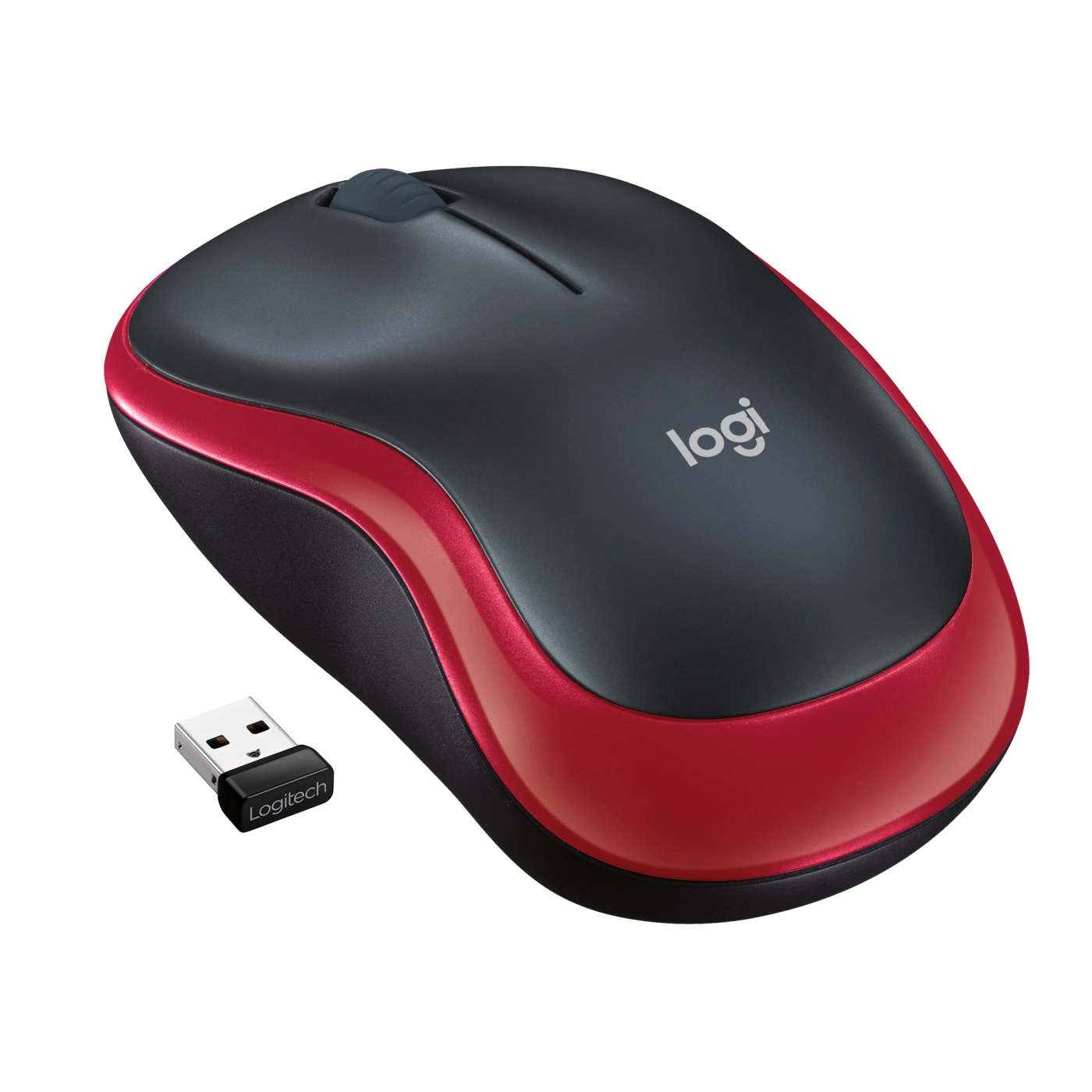 Купить Мышка Logitech M185 Wireless Red - фото 2
