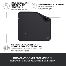 Купить Игровая поверхность Logitech Mouse Pad Studio Series Graphite - фото 4