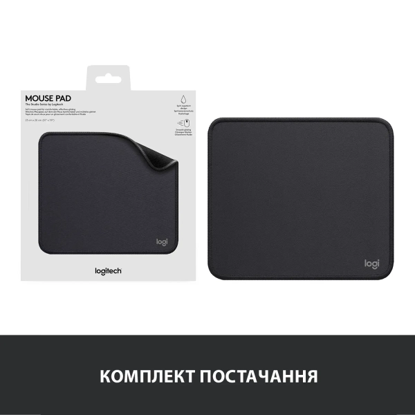 Купить Игровая поверхность Logitech Mouse Pad Studio Series Graphite - фото 8