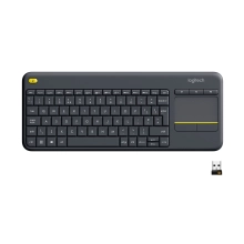 Купити Клавіатура Logitech K400 Plus Wireless Touch Black - фото 1