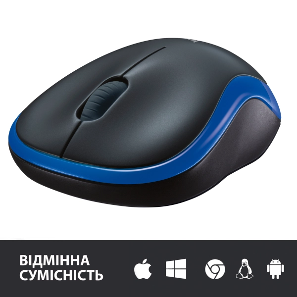 Купить Мышь Logitech M185 Wireless Blue - фото 5