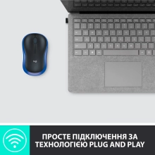 Купити Мишка Logitech M185 Wireless Blue - фото 8