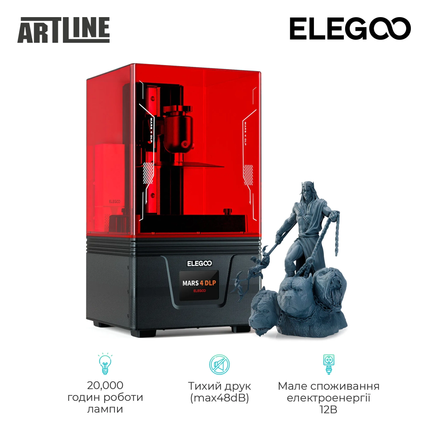 Купити 3D-принтер ELEGOO Mars 4 DLP - фото 3