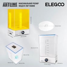 Купить Аппарат для мойки и полимеризации ELEGOO Mercury XS Bundle Washing & Curing Machine - фото 4