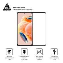 Купити Захисне скло Pro для Xiaomi Redmi Note 12 Pro / 12 Pro Plus Black - фото 2