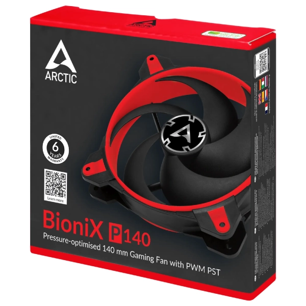 Купити Вентилятор Arctic BioniX P140 Red (ACFAN00127A) - фото 6