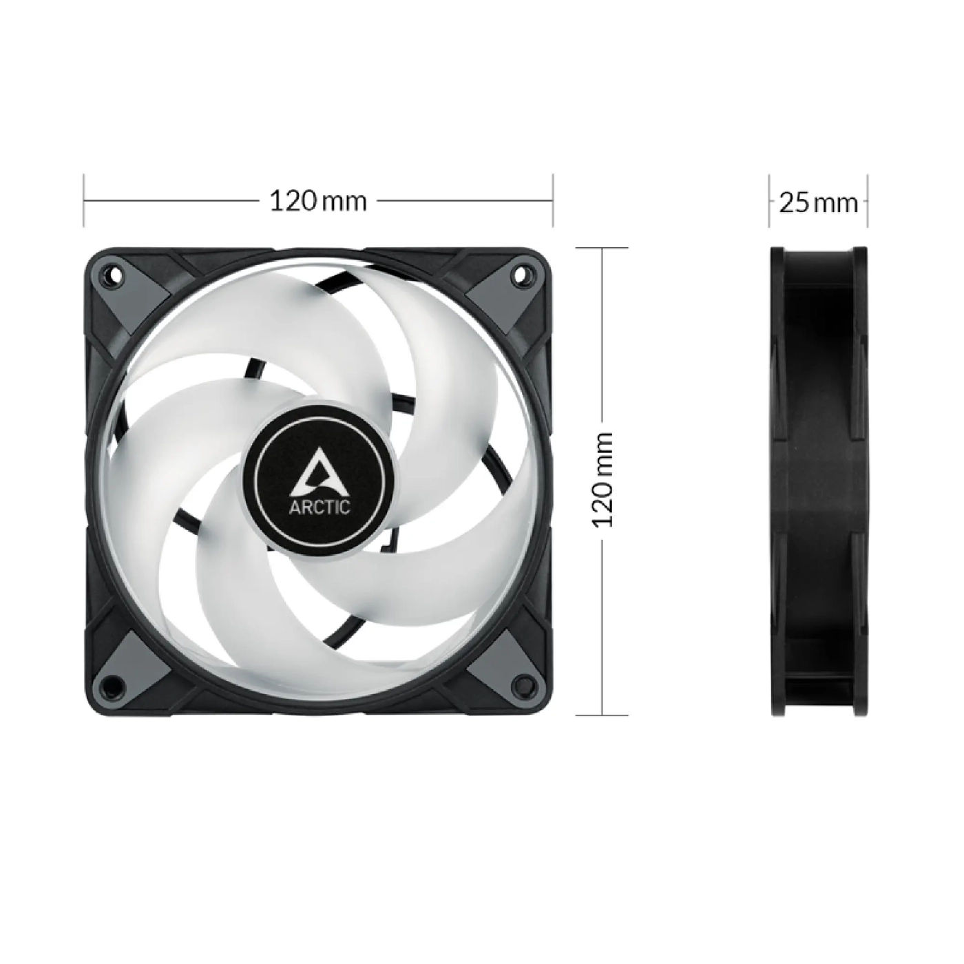 Купити Вентилятор Arctic P12 PWM PST A-RGB (ACFAN00231A) - фото 5
