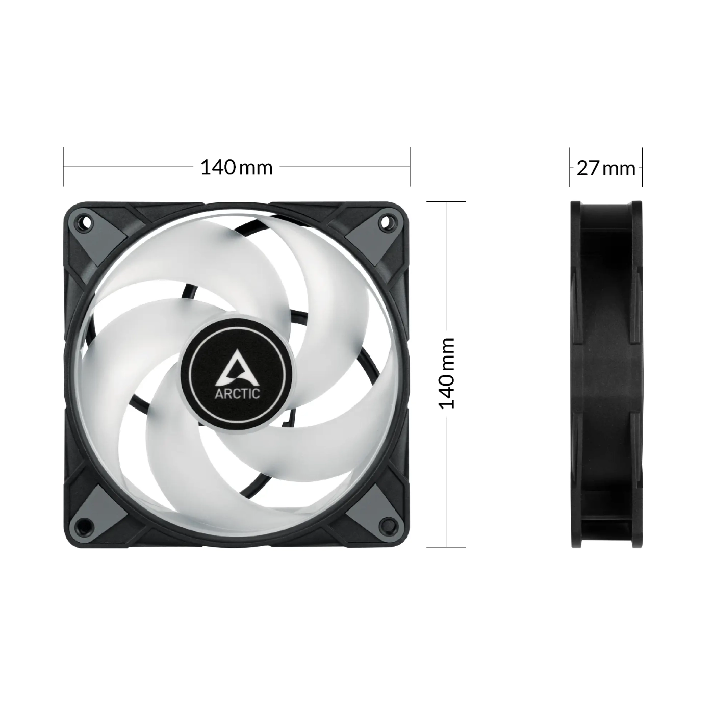 Купить Вентилятор Arctic P14 PWM PST A-RGB 3-Pack (ACFAN00257A) - фото 4