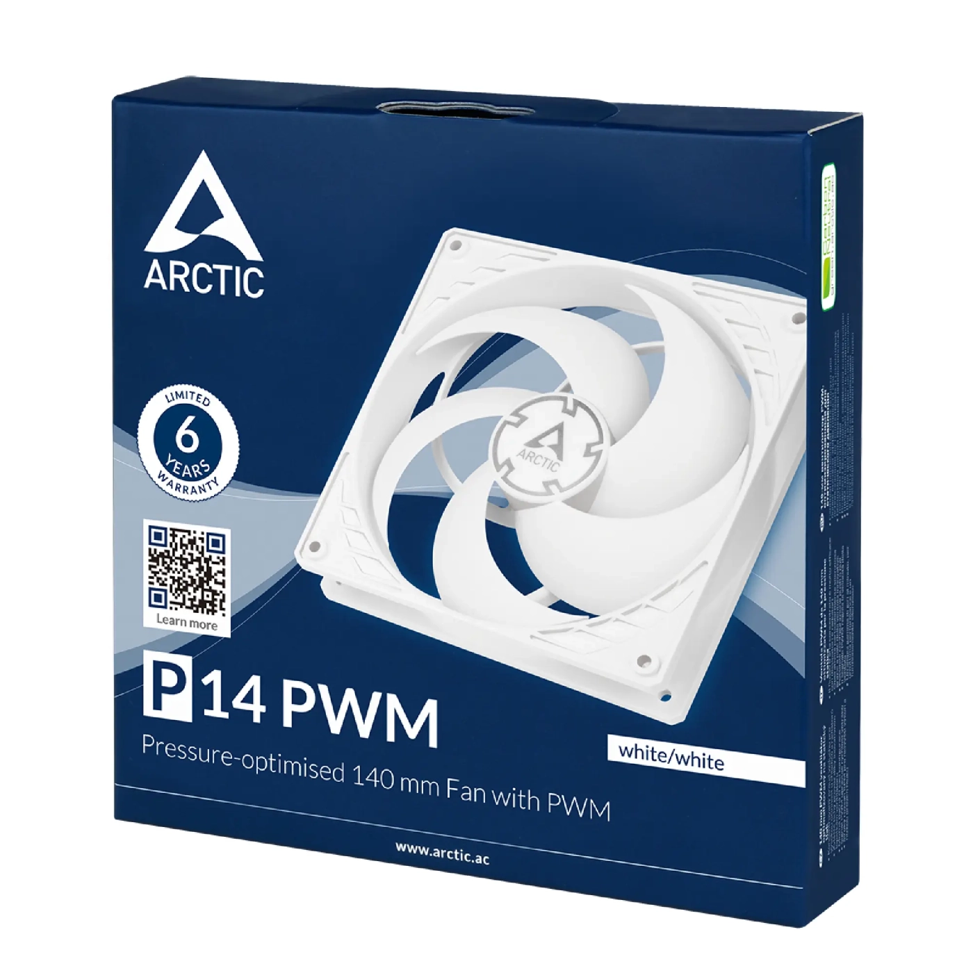 Купити Вентилятор Arctic P14 PWM White (ACFAN00222A) - фото 3