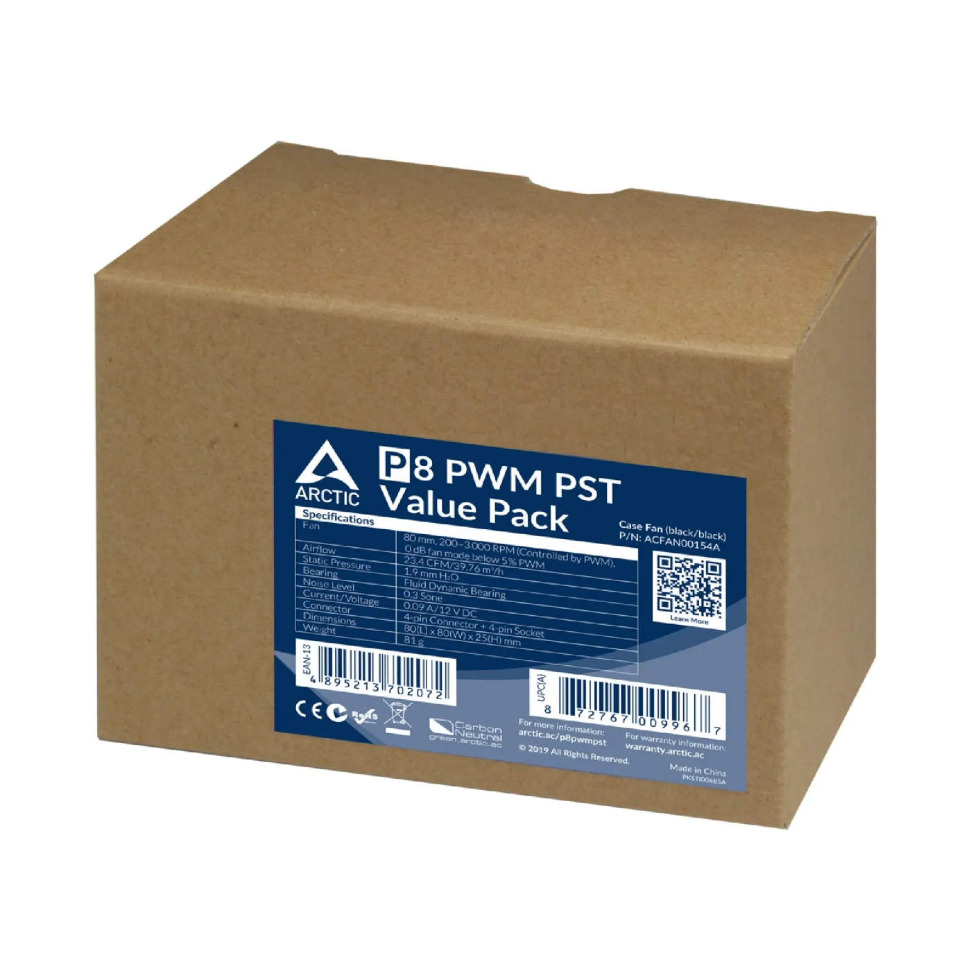 Купити Вентилятор Arctic P8 PWM PST 5-Pack (ACFAN00154A) - фото 7