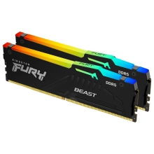 Купить Модуль памяти Kingston FURY Beast RGB DDR5-6000 64GB KIT (2x32GB) (KF560C40BBAK2-64) - фото 1