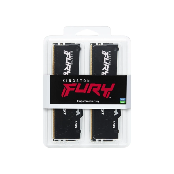 Купить Модуль памяти Kingston FURY Beast RGB DDR5-6000 64GB KIT (2x32GB) (KF560C36BBEAK2-64) - фото 3