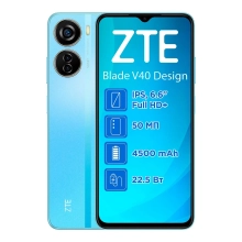Купить Смартфон ZTE V40 Design 6/128GB Blue - фото 1