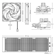 Купить Система жидкостного охлаждения Arctic Liquid Freezer II 360 (ACFRE00068B) - фото 8