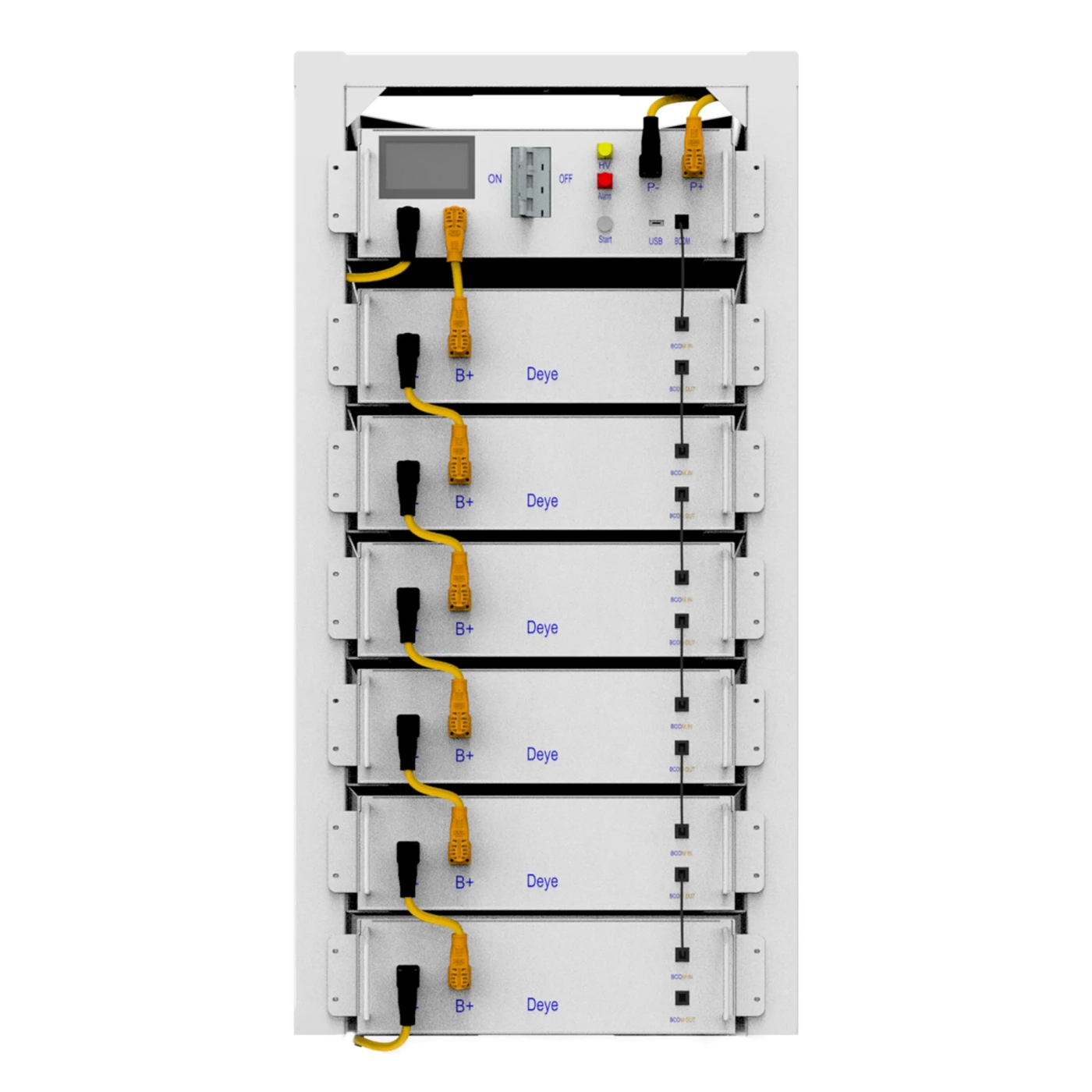 Купити Система зберігання енергії Deye BOS-G6 30.72kW 307.2V 100Ah LiFePO4 HVB750V RACK - фото 1