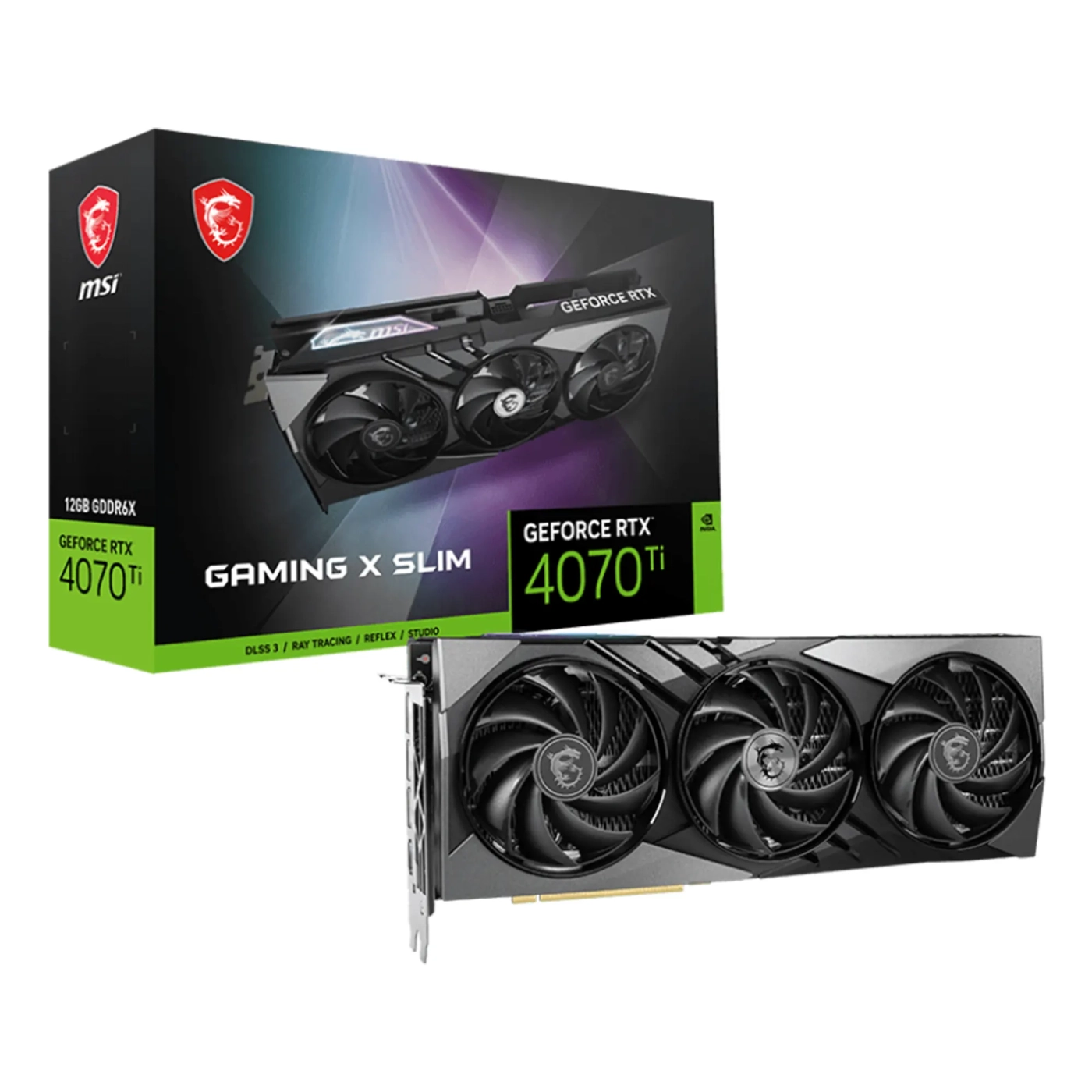 Купить Видеокарта MSI GeForce RTX 4070 Ti GAMING X SLIM 12G - фото 7