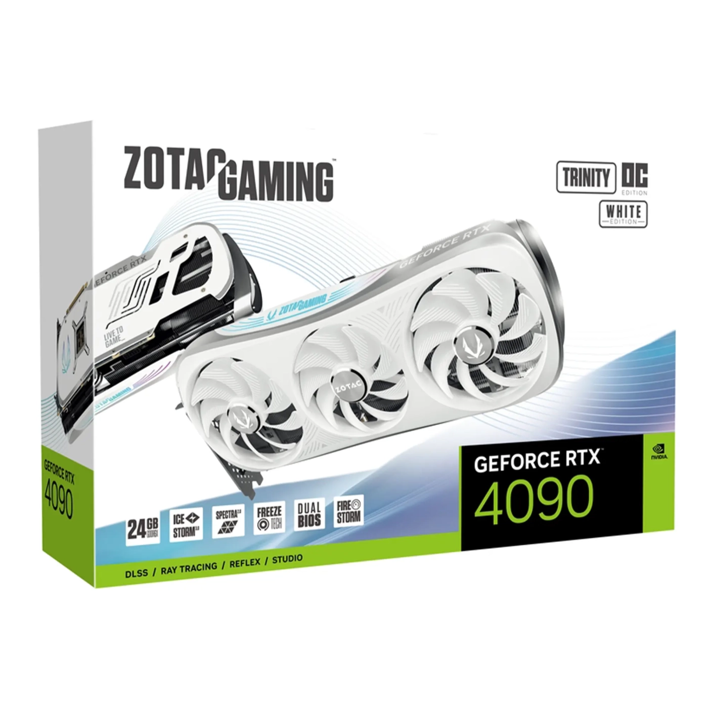 Купить Видеокарта ZOTAC GeForce RTX 4090 24GB GDDR6X Trinity OC WHITE - фото 7