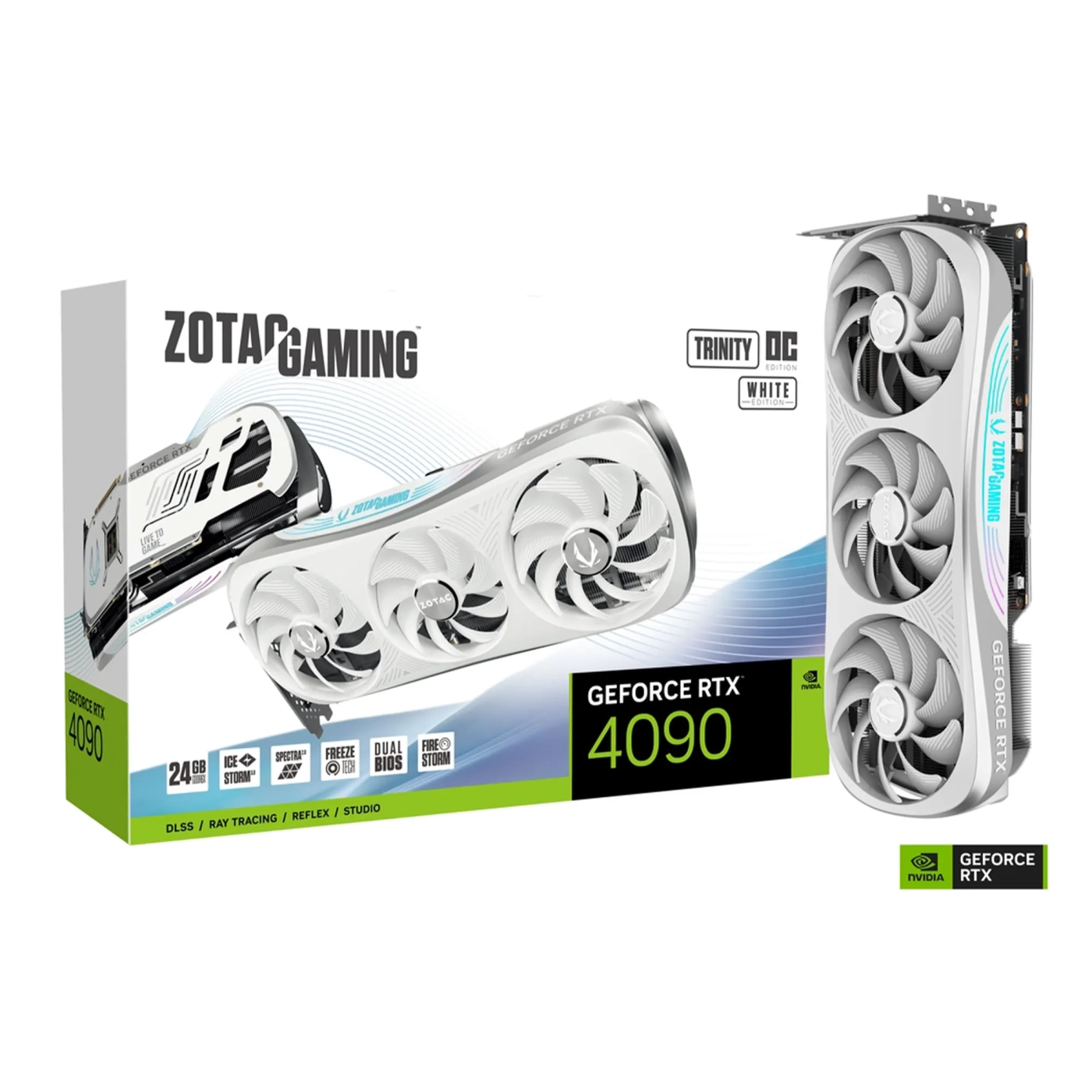 Купить Видеокарта ZOTAC GeForce RTX 4090 24GB GDDR6X Trinity OC WHITE - фото 8