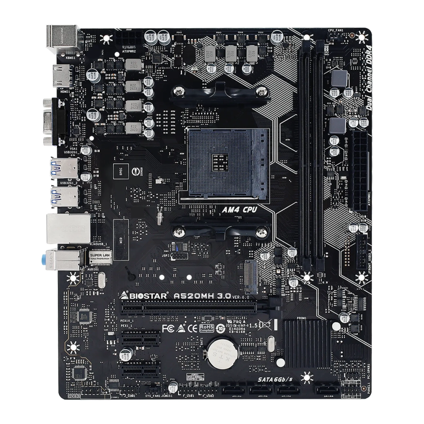 Купить Материнская плата BIOSTAR A520MH 3.0 - фото 1