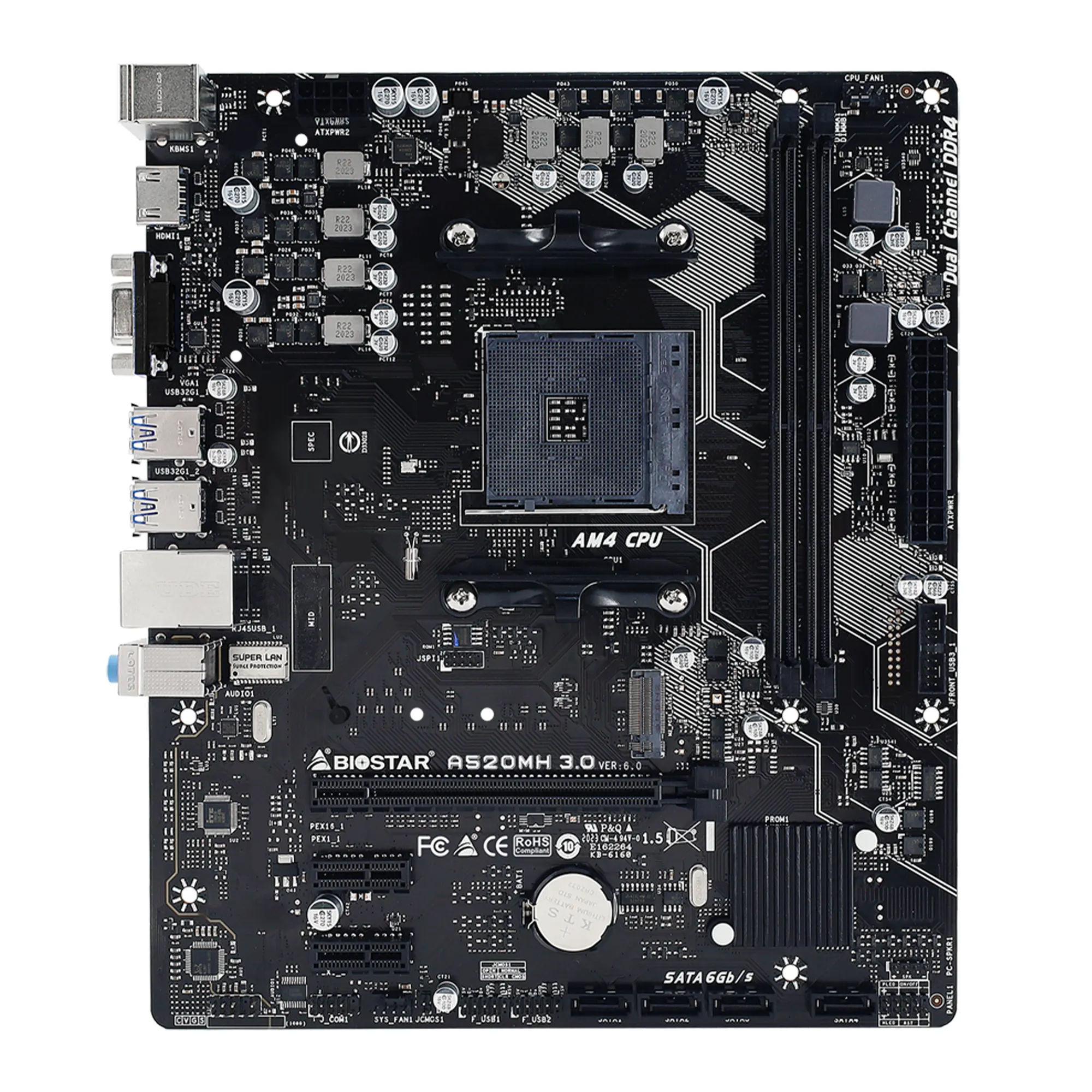 Купить Материнская плата BIOSTAR A520MH 3.0 - фото 1