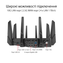 Купити Маршрутизатор ASUS ROG Rapture GT-AX11000 Pro - фото 5