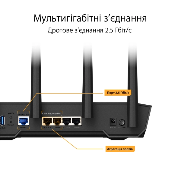 Купити Маршрутизатор ASUS TUF Gaming AX4200 - фото 6
