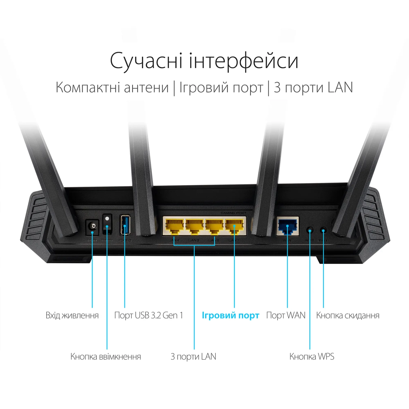 Купити Маршрутизатор ASUS Rog Strix GS-AX3000 - фото 6