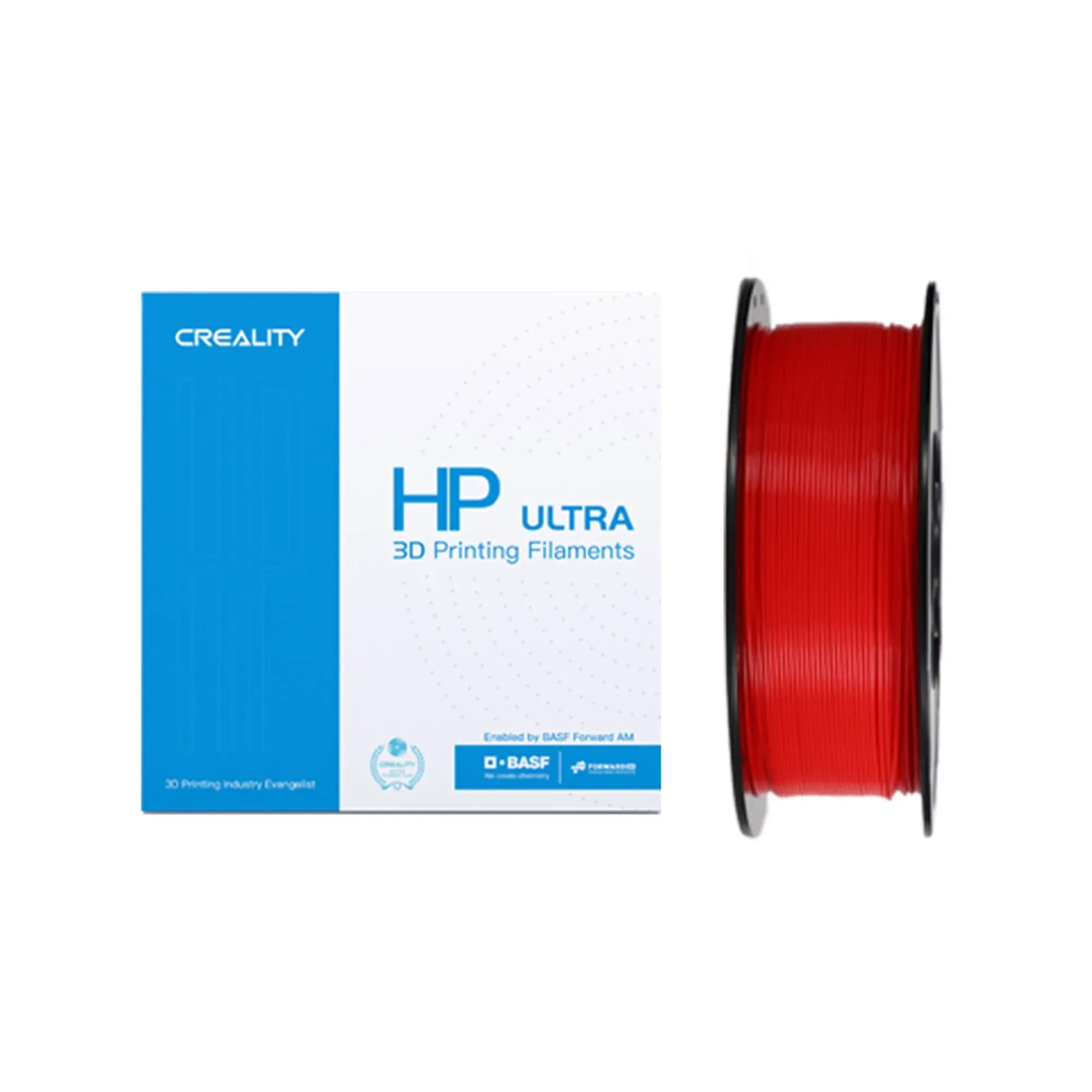 Купить HP ULTRA PLA Filament (пластик) для 3D принтера CREALITY 1кг, 1.75мм, красный - фото 1